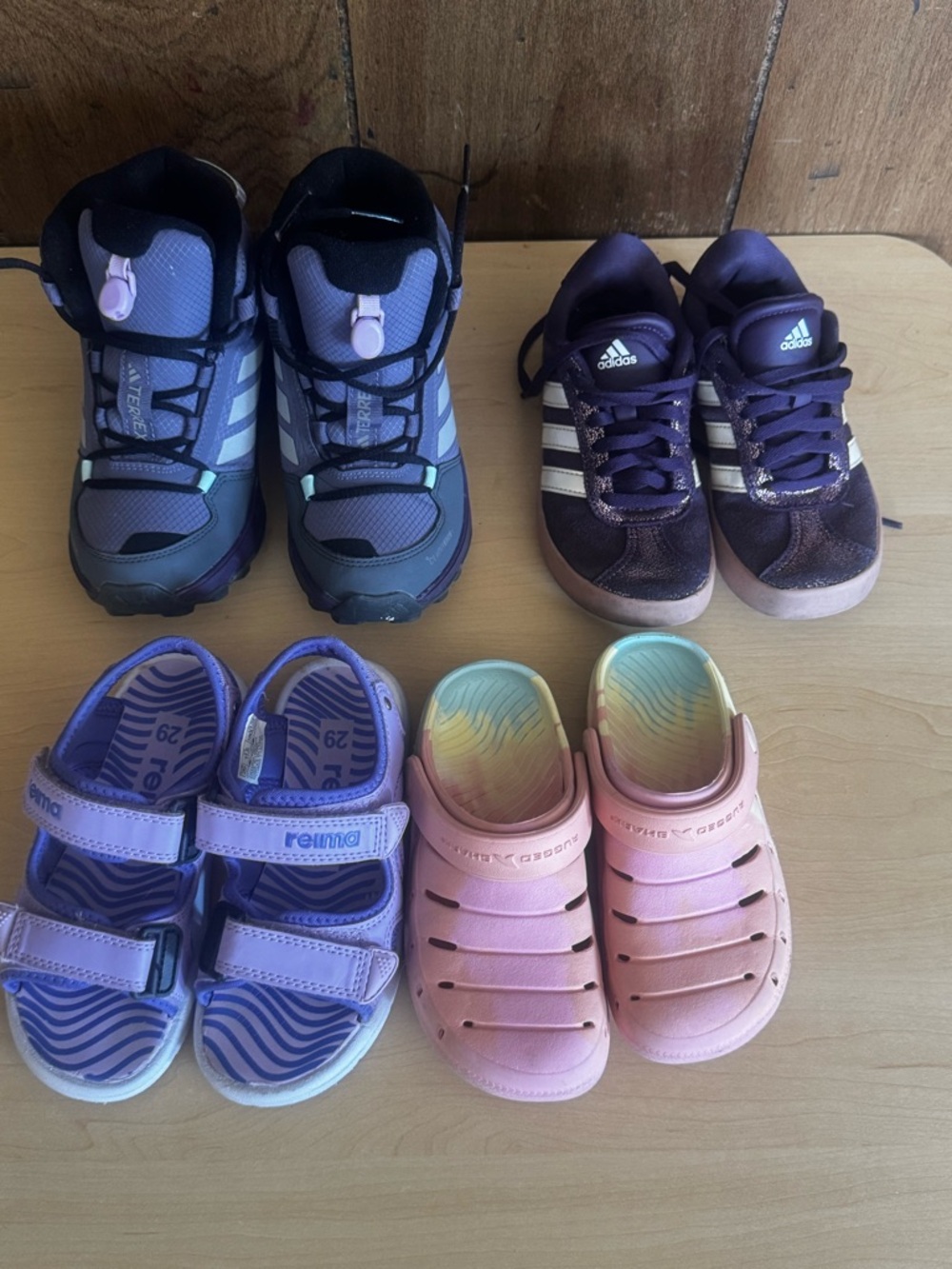 shoes boot sneakers adidas. sandals Reima. flip-flops
